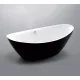 Kád, Wellis Arezzo Black 180x87x66 WK00121