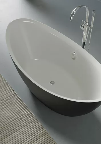 Kád, Wellis Arezzo Black 180x87x66 WK00121