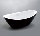 Kád, Wellis Arezzo Black 180x87x66 WK00121