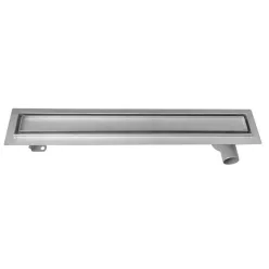   Padlóösszefolyó, AQUALINE rosttal burkolható inox 76x14 2710-80