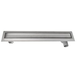   Padlóösszefolyó, AQUALINE rosttal burkolható 86x14 inox 2710-90