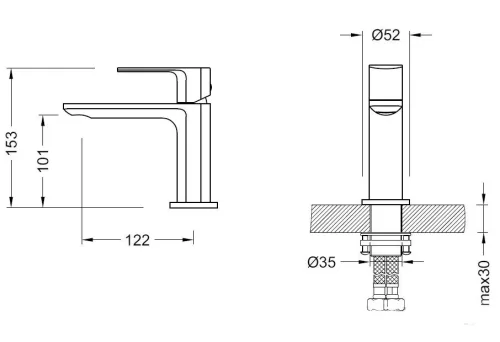 Mosdó csaptelep, Arezzo Springfield álló AR-5031