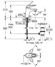 Mosdó csaptelep, Grohe Eurostyle mosdó csaptelep, fényes fehér 33558LS3