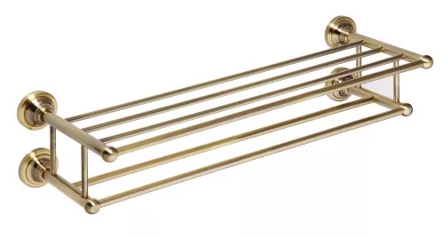 Törölközőtartó, Sapho BEMETA RETRO dupla polc bronz 144102257