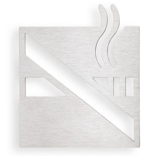 Tábla, BEMETA HP dohányozni tilos tábla 120x120 mm fényes inox 111022052 Sapho