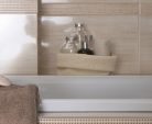 Listello, Kwadro Doppia Beige 4,8x25
