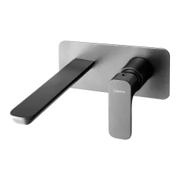   Falba süllyesztett csaptelep, Sapho SPY mosdócsaptelep matt fekete PY08/15