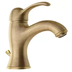   Mosdó csaptelep, KIRKÉ mosdócsaptelep, lefolyóval, bronz : KI02B Sapho