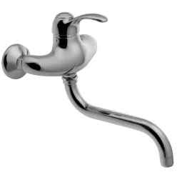 Mosdó csaptelep, KIRKÉ fali csaptelep, króm : KI15C Sapho