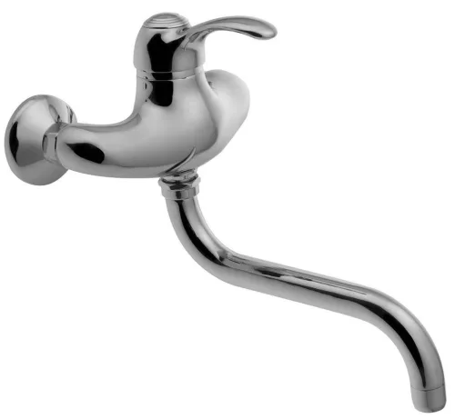 Mosdó csaptelep, KIRKÉ fali csaptelep, króm : KI15C Sapho