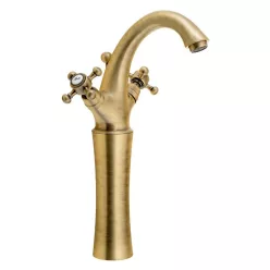   Mosdó csaptelep, Sapho REITANO ANTEA magasított 300mm bronz 3276L