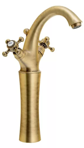 Mosdó csaptelep, Sapho REITANO ANTEA magasított 300mm bronz 3276L