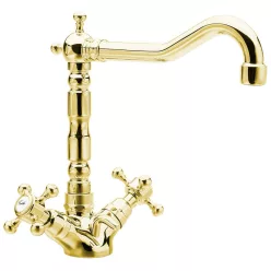   Mosdó csaptelep, Sapho REITANO ANTEA automata lefolyóval arany 3375