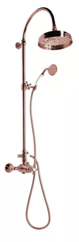 Zuhanyszett, Sapho ANTEA oszlop termosztatikus csaptelep rózsa arany SET047