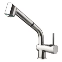   Mosogató csaptelep, Sapho RHAPSODY kihúzható fejjel 29cm króm 5550