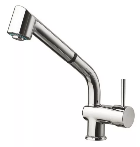 Mosogató csaptelep, Sapho RHAPSODY kihúzható fejjel 29cm króm 5550