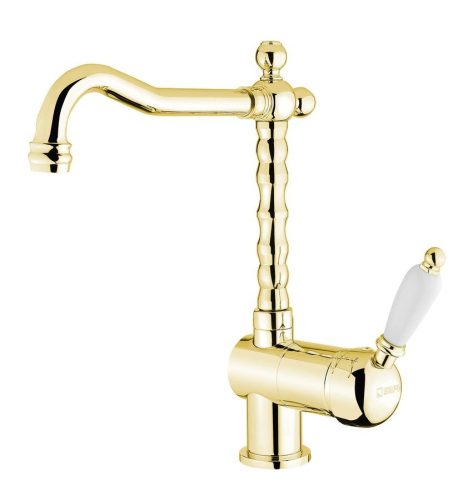 Mosogató csaptelep, KIRKÉ Mosogató-csaptelep, arany : KI14Z Sapho