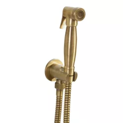   Bidé csaptelep, Sapho REITANO retro zuhany gégecsővel tartóval bronz 9106