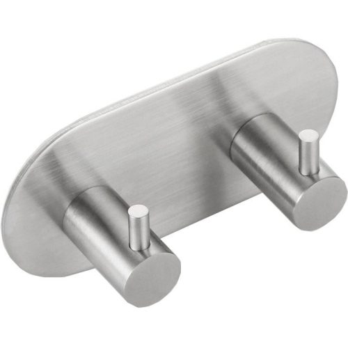 Fogas, Öntapadó duplafogas, inox : 32202 Sapho