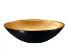 Mosdó, MURANO BLACK-GOLD üvegmosdó 40x14cm, arany/fekete: AL5318-77 Sapho