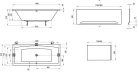 Kád, Ravak FORMY 2 180 x 80 fehér C891000000
