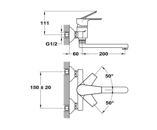 Mosogató csaptelep, Mofém TREND PLUS 152-1551-06