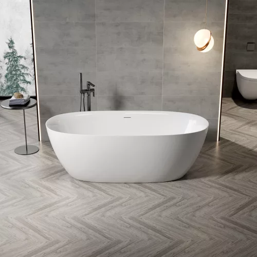 Kád, Aquatrend Barcelona szabadonálló akril króm lefolyóval