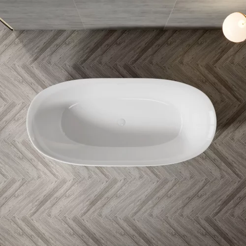 Kád, Aquatrend Barcelona szabadonálló akril króm lefolyóval