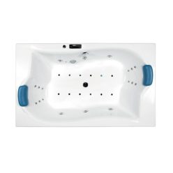   Hidromasszázs kád, M-Acryl Royal  180x110 Wellness Premium Plus 28 fúvókás elektronikus