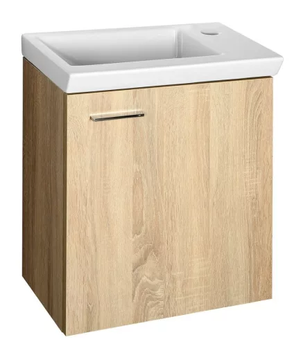 Alsó szekrény, Aqualine Fali 44X50 cm 51046DP platina tölgy jobbos