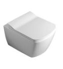 WC, GLANC fali WC, rimless, 37x51, 5 cm : GC321 Sapho