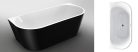 Kád, Wellis Calabria Black 170x80x58cm WK00138