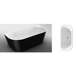 Kád, Wellis Calabria Black 170x80x58cm WK00138