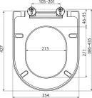 WC tető, Ravak WC ülőke Uni Chrome fehér X01549
