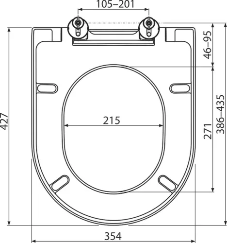 WC tető, Ravak WC ülőke Uni Chrome fehér X01549