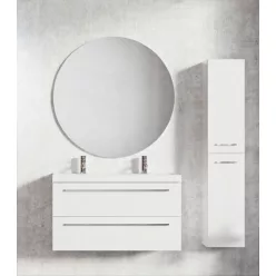   Fürdőszobabútor alsó szekrény, Valore CLEVER 2 FIÓKOS SZEKRÉNY WHITE 80 CM CERAM WHITE