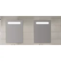   Tükör, Valore TÜKÖR LED VILÁGÍTÁSSAL + USB TÖLT + PÁRA MENTESÍTŐ FŰTÉS VAB-166764  60 CM