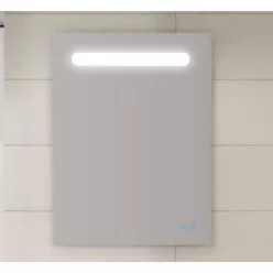   Fürdőszoba tükör, Valore TÜKÖR LED VILÁGÍTÁSSAL + USB TÖLT + PÁRA MENTESÍTŐ FŰTÉS 80 CM