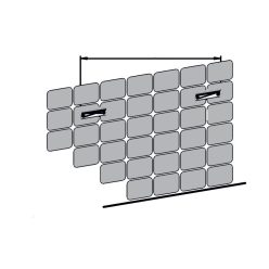 Kiegészítő, Valore Bútorokhoz TARTÓ KONZOL 37X15 KRÓM