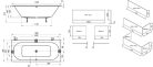 Kád, Ravak City Slim 180x80 C921300000