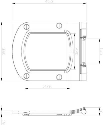WC tető, Ravak WC Ülőke Classic Slim X01673