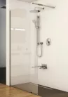 Walk-In, Ravak Walk-In Wall-110 krómhatású+átlátszó üveg, 1 merevítővel GW9WD0C0SZ1
