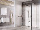 Walk-in, Ravak Walk-In Corner Set 110x80, zuhanykabin fekete+transparent GW1CD430SZ1