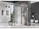 Walk-in, Ravak Walk-In Corner Set 110x80, zuhanykabin fekete+transparent GW1CD430SZ1