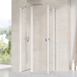  Zuhanykabin, Ravak Chrome Zuhanykabin CRV2-90 (fehér+transparent) 1QV70100Z1
