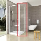 Walk-in, Ravak Pivot PPS-80 fehér fix oldalfal 90G40100Z1