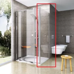   Walk-in, Ravak Pivot PPS-90 krómhatású fix oldalfal 90G70C00Z1