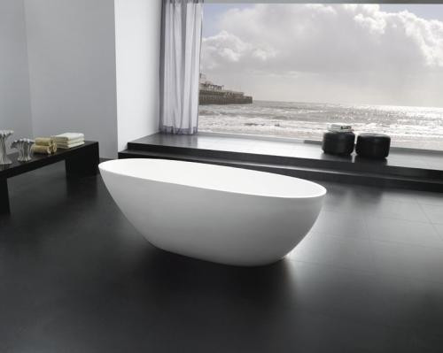 Kád, Arezzo design Silk szabadon álló 170x85x57cm matt fehér vast:4,5mm AR-SILK170