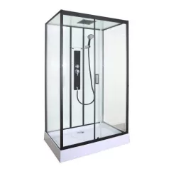   Hidromasszázs zuhanykabin, Sanotechnik aszimmetrikus 120x80cm SKY3 CL75