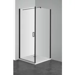 Zuhanyfal, Sanotechnik 90cm ELITE BLACK F90B2